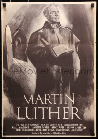 7y049 MARTIN LUTHER German 16x23 1954 Irving Pichel, most famous rebel against Catholic church!