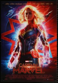 7y644 CAPTAIN MARVEL Italian 1sh 2019 incredible huge image of Brie Larson in the title role!