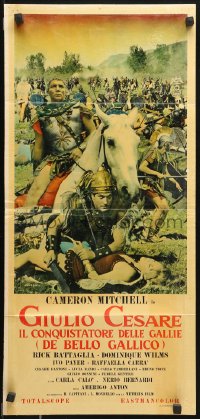 7y669 CAESAR THE CONQUEROR Italian locandina 1962 Cameron Mitchell as Caesar, Atabbri!