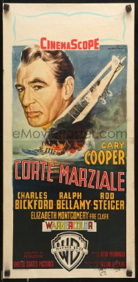 7y674 COURT-MARTIAL OF BILLY MITCHELL Italian locandina 1956 Cooper, Preminger, Alfredo Capitani!