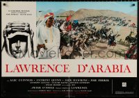 7y755 LAWRENCE OF ARABIA Italian 26x37 pbusta R1970s David Lean classic, 7 Oscars, Peter O'Toole!