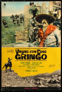 7y763 GO WITH GOD GRINGO Italian 18x26 pbusta 1966 Edoardo Mulargia's Vaya con dios gringo!