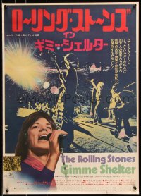7y453 GIMME SHELTER Japanese 1971 Rolling Stones out of control rock & roll concert!