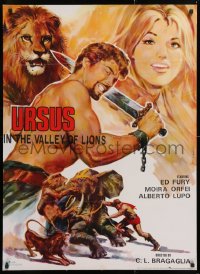 7y219 URSUS IN THE VALLEY OF LIONS Pakistani 1961 Ursus nella valle dei leoni, Ed Fury!