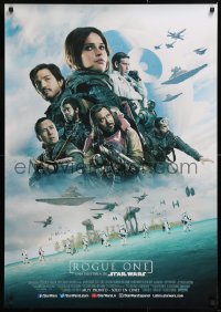 7y034 ROGUE ONE advance DS Latin American 2016 Star Wars Story, Felicity Jones, top cast montage!