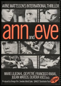 7y019 ANN & EVE export Swedish 1970 Gio Petre, Marie Liljedahl, you haven't seen it all, b/w style
