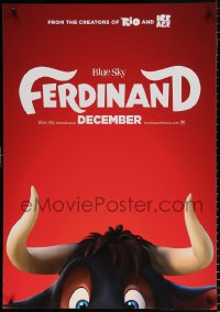 7y009 FERDINAND teaser Swiss 2017 John Cena voices title role, great partial image of bull!