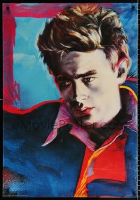 7z210 JAMES DEAN 27x39 Italian commercial poster 1970s colorful completely different art!