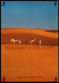 7z211 JEAN MARC-DUROU MAURITANIE SAHARA 20x28 French commercial poster 1997 men & camels in Sahara!
