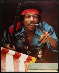 7z213 JIMI HENDRIX 24x27 commercial poster 1971 cool close up of the legendary guitarist!