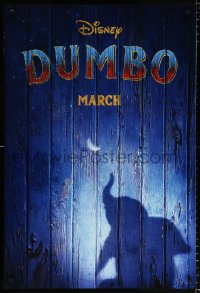 7z599 DUMBO teaser DS 1sh 2019 Tim Burton Walt Disney live action adaptation of the classic movie!