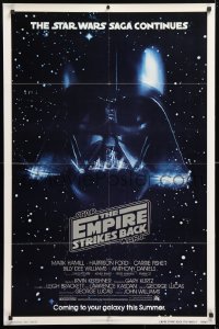 7z609 EMPIRE STRIKES BACK NSS style advance 1sh 1980 George Lucas classic, Vader in space!