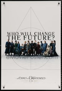 7z616 FANTASTIC BEASTS: THE CRIMES OF GRINDELWALD int'l teaser DS 1sh 2018 who will change the future?