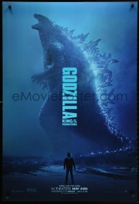 7z647 GODZILLA: KING OF THE MONSTERS teaser DS 1sh 2019 great full-length image of the creature!