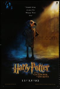 7z666 HARRY POTTER & THE CHAMBER OF SECRETS teaser 1sh 2002 Dobby has come to warn you!