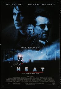 7z669 HEAT DS 1sh 1996 Al Pacino, Robert De Niro, Val Kilmer, Michael Mann directed!