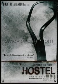 7z681 HOSTEL teaser 1sh 2005 Jay Hernandez, creepy image from Eli Roth gore-fest!