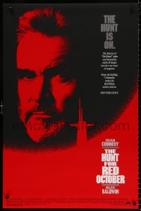 7z685 HUNT FOR RED OCTOBER 1sh 1990 Russian military submarine captain Sean Connery!