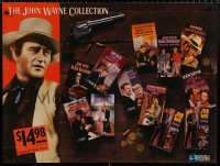 7z173 JOHN WAYNE COLLECTION 27x36 video poster 1990s cool images of The Duke in many roles!