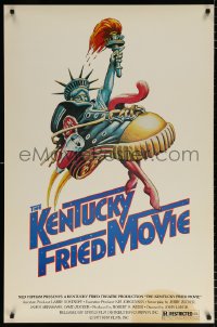 7z708 KENTUCKY FRIED MOVIE 1sh 1977 John Landis directed comedy, wacky tennis shoe art!