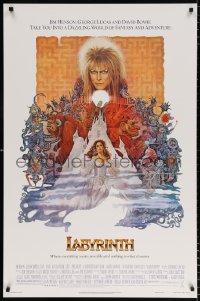 7z715 LABYRINTH 1sh 1986 Jim Henson, art of David Bowie & Jennifer Connelly by Ted CoConis!