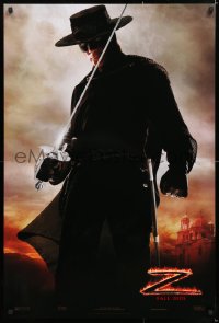 7z724 LEGEND OF ZORRO teaser DS 1sh 2005 great image of Antonio Banderas in the title role!