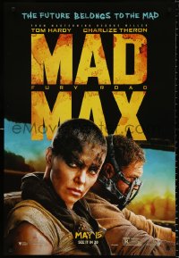 7z750 MAD MAX: FURY ROAD teaser DS 1sh 2015 great cast image of Tom Hardy, Charlize Theron!