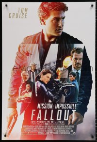 7z778 MISSION: IMPOSSIBLE FALLOUT advance DS 1sh 2018 Tom Cruise with gun & montage of top cast!