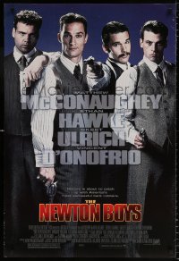 7z788 NEWTON BOYS DS 1sh 1998 Richard Linklater, Matthew McConaughey, Ethan Hawke