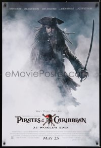 7z817 PIRATES OF THE CARIBBEAN: AT WORLD'S END advance DS 1sh 2007 Depp as Captain Jack!