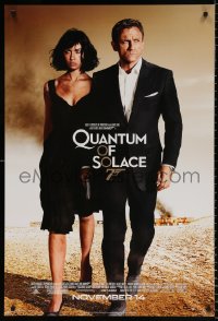 7z829 QUANTUM OF SOLACE advance 1sh 2008 Daniel Craig as James Bond, sexy Olga Kurylenko!