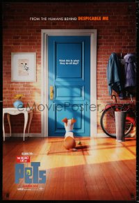 7z862 SECRET LIFE OF PETS advance DS 1sh 2016 Summer style, dog sitting behind door with ball!