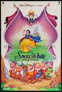 7z878 SNOW WHITE & THE SEVEN DWARFS DS 1sh R1993 Disney animated cartoon fantasy classic!