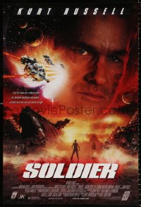 7z879 SOLDIER 1sh 1998 Kurt Russell, Jason Scott Lee, great sci-fi image!