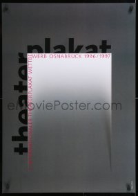 7z315 3 INTERNATIONALER THEATERPLAKAT WETTBEWERB 24x33 German special poster 1996 Holger Matthies!