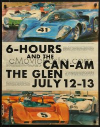 7z317 6-HOURS & THE CAN-AM 22x28 special poster 1969 great art of race cars by Michael Turner!