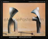 7z134 ACHIM KUHN METALLGESTALTUNG 26x33 German museum/art exhibition 1990 image of sculptures!