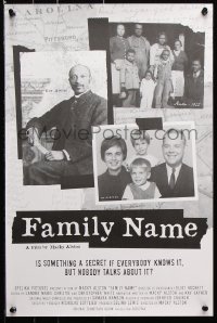 7z354 FAMILY NAME 14x21 special poster 1997 is it a secret if everybody knows it, but nobody talks?