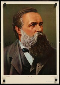 7z364 FRIEDRICH ENGELS 15x21 Chinese special poster 1980s close-up portrait of the philosopher!