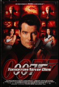 7z167 TOMORROW NEVER DIES mini poster 1997 Brosnan as Bond, Michelle Yeoh, sexy Teri Hatcher!
