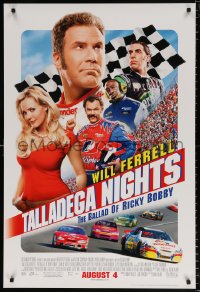7z932 TALLADEGA NIGHTS THE BALLAD OF RICKY BOBBY advance DS 1sh 2006 Will Ferrell, rated design!
