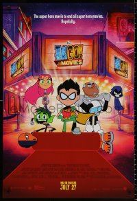 7z934 TEEN TITANS GO! TO THE MOVIES advance DS 1sh 2018 hero movie to end all super hero movies!