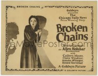 8a004 BROKEN CHAINS TC 1922 cool full-length artwork of Colleen Moore in chains and shackles!