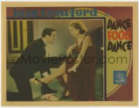 8a052 DANCE FOOLS DANCE LC 1931 Lester Vail helps sexy Joan Crawford put her shoes on, rare!