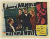 8a090 MEET NERO WOLFE LC 1936 Edward Arnold, Lionel Stander as Archie, Victor Jory & Joan Perry!