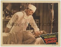 8a101 REVENGE OF THE ZOMBIES LC 1943 mad scientist John Carradine with Veda Ann Borg on table!