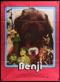 8b637 BENJI French 1p 1975 Joe Camp classic dog movie, different image of him wearing necklace!