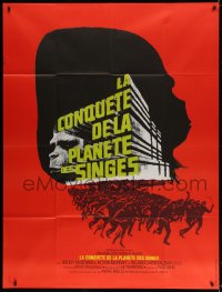 8b682 CONQUEST OF THE PLANET OF THE APES French 1p 1972 Roddy McDowall, the revolt of the apes!