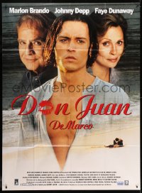 8b702 DON JUAN DEMARCO French 1p 1995 beefcake Johnny Depp, Marlon Brando, Faye Dunaway