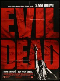 8b722 EVIL DEAD French 1p R2003 Sam Raimi cult classic, horror art of girl grabbed by zombie!